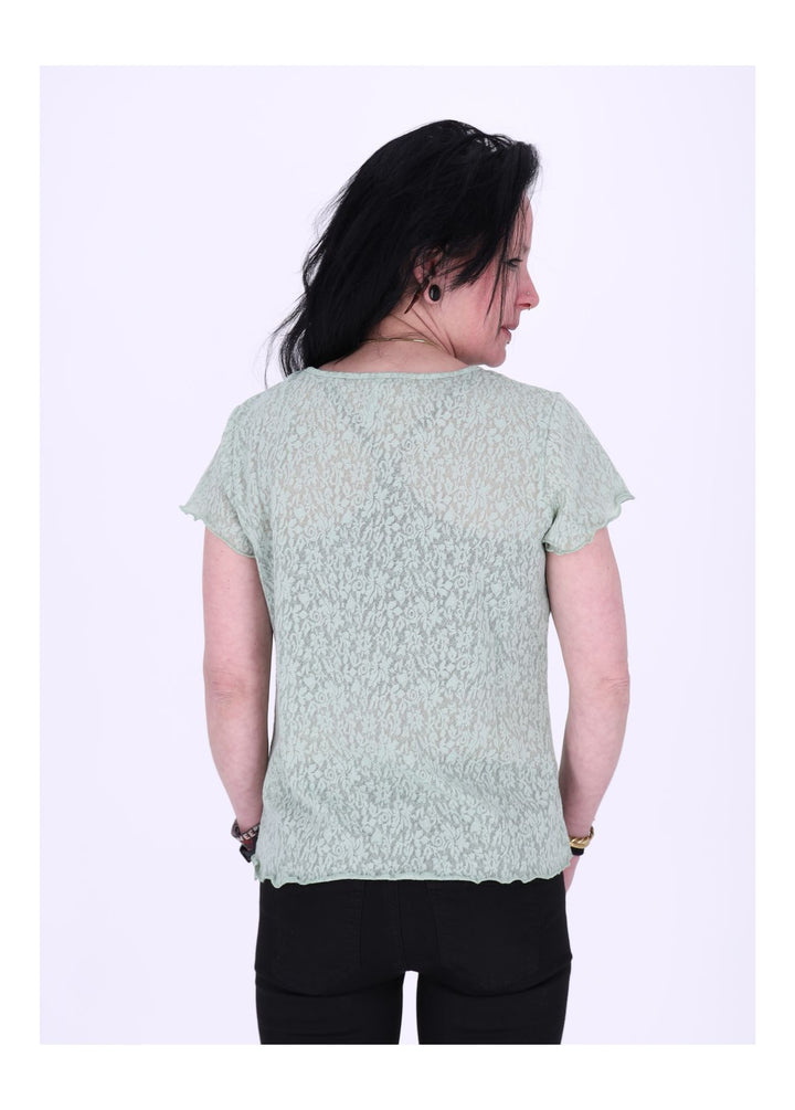 Hailys Damen T-Shirt aus Spitze