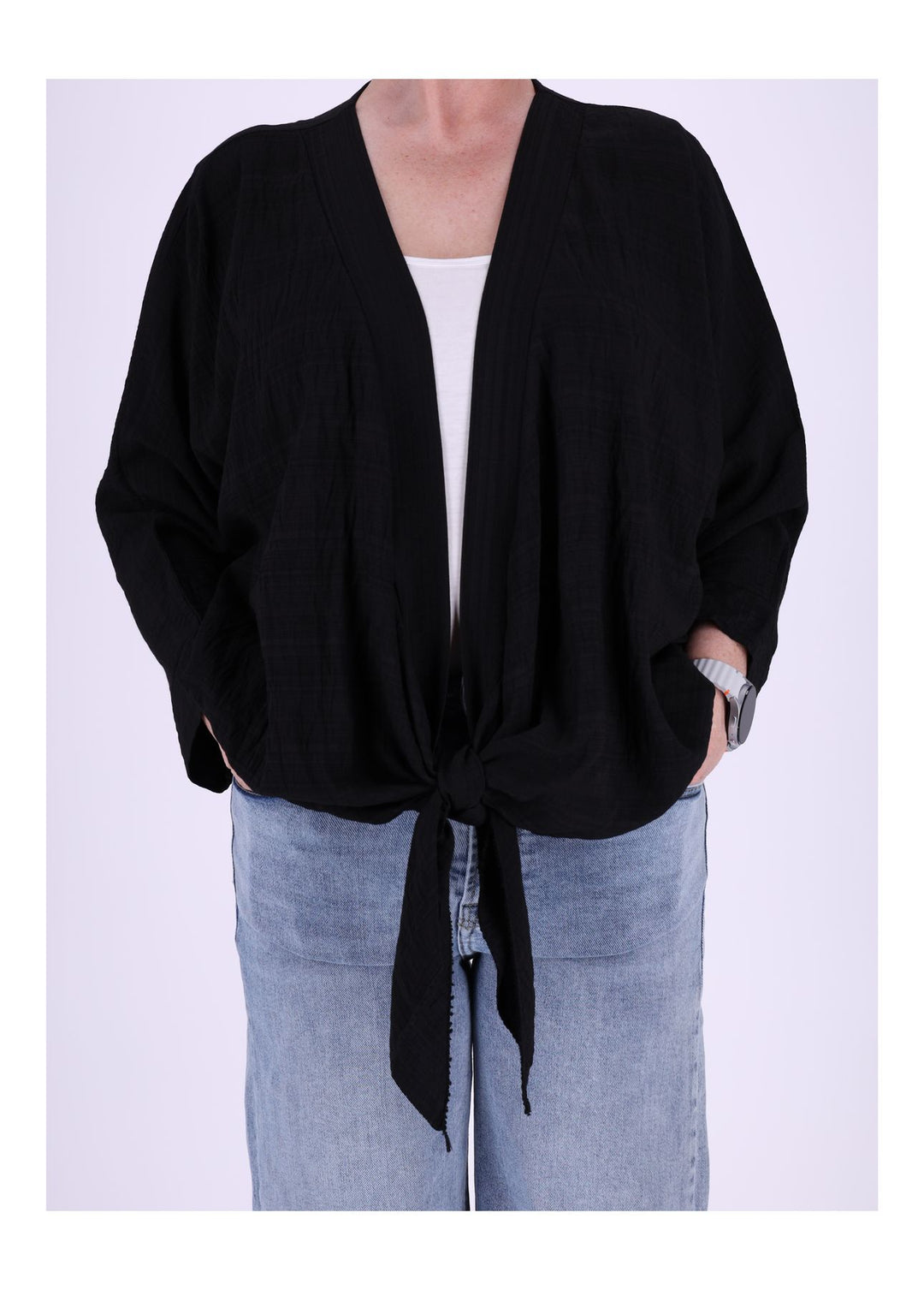 Damen Blusenjacke zum binden