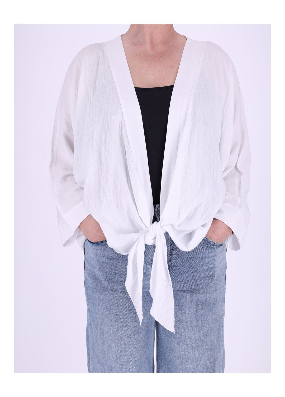 Damen Blusenjacke zum binden