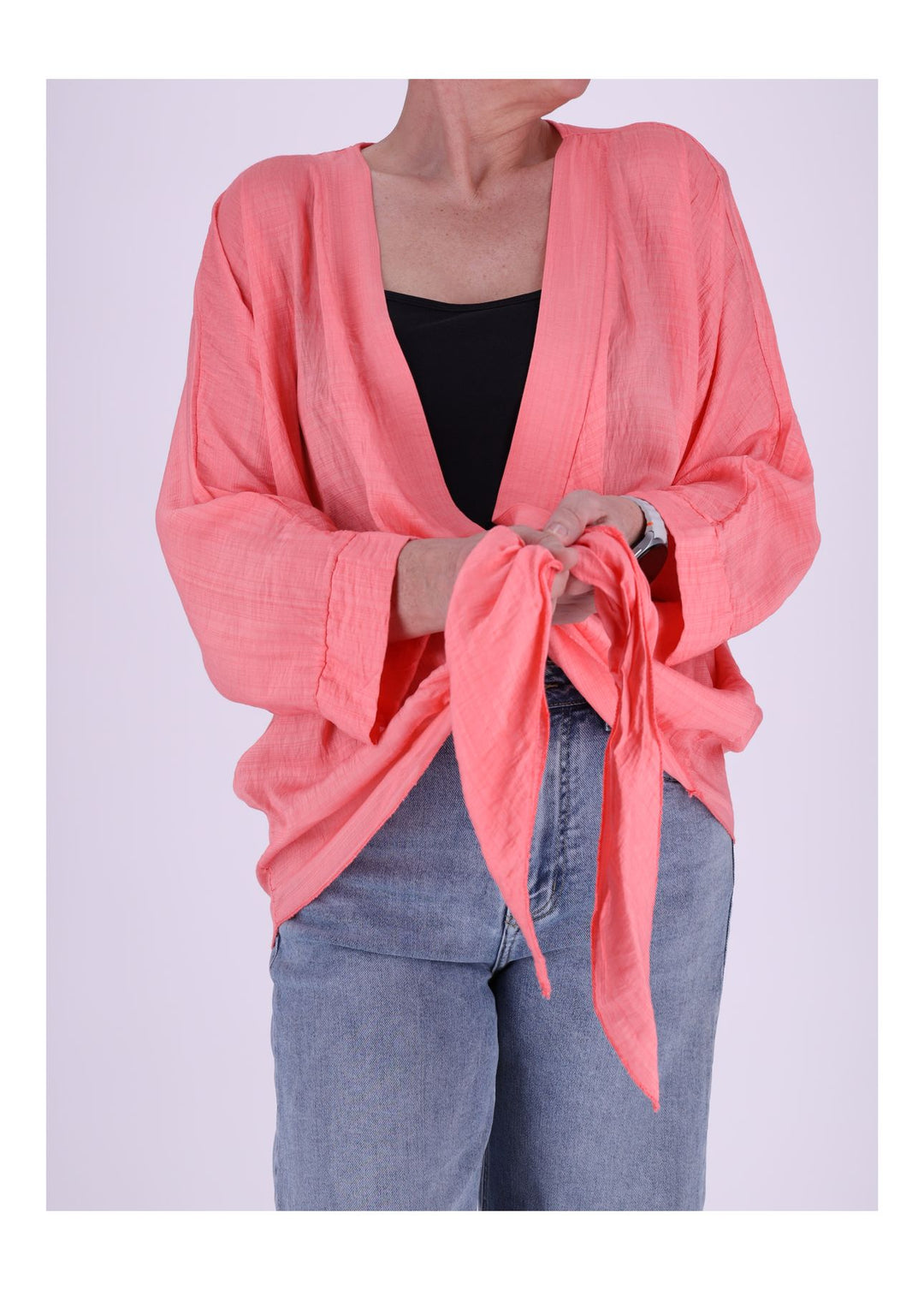 Damen Blusenjacke zum binden