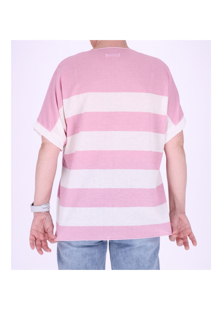 T-Shirt Damen Blockstreifen
