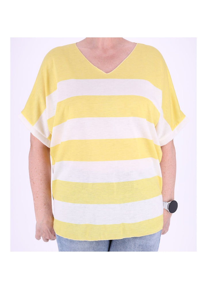 T-Shirt Damen Blockstreifen