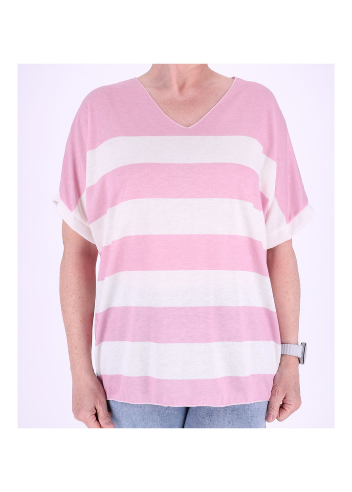 T-Shirt Damen Blockstreifen