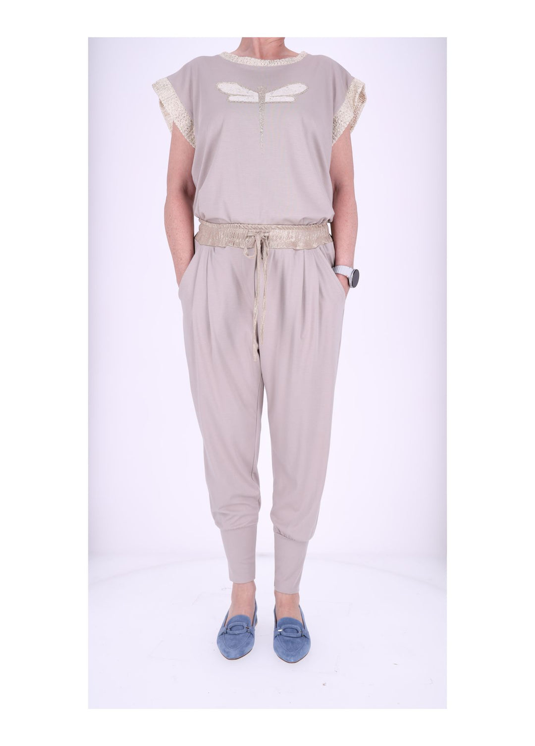 Splash of Color Jogginghose Damen Gold