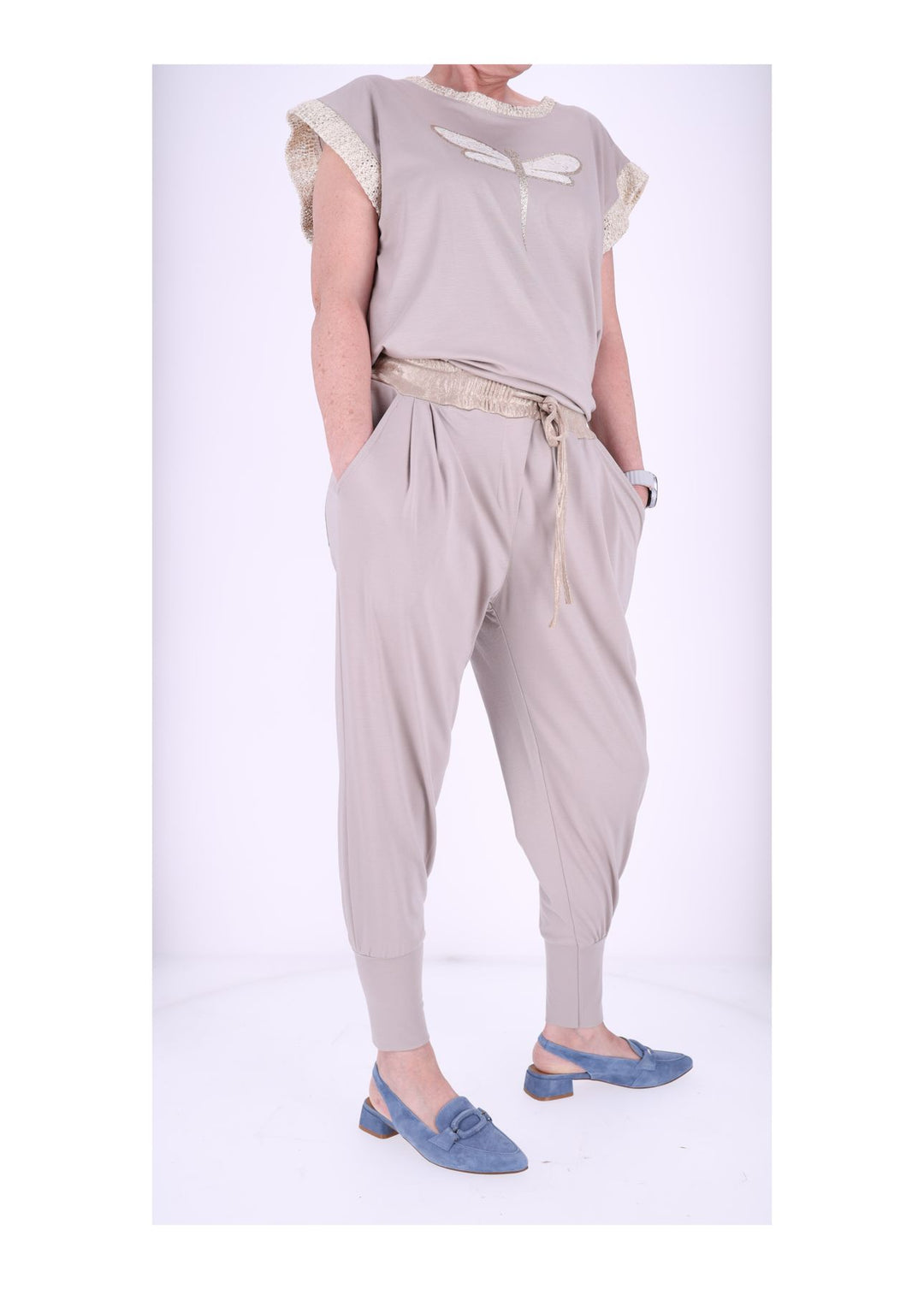 Splash of Color Jogginghose Damen Gold