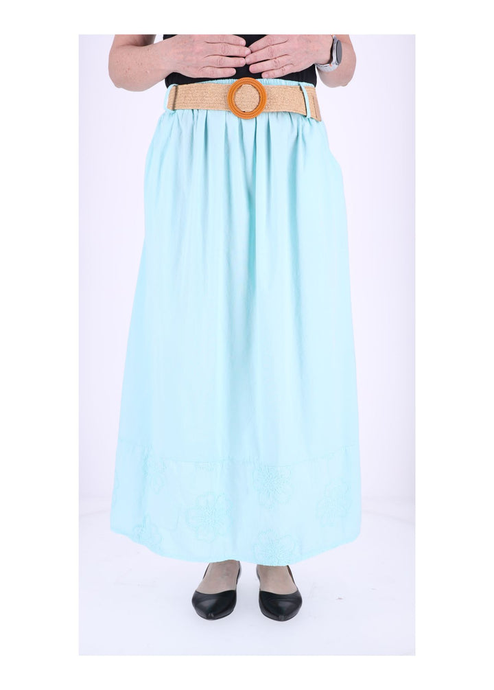 Damen Rock Stufe Stickerei