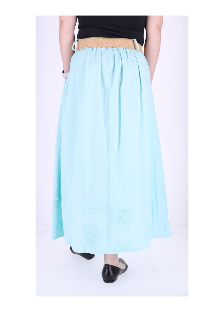 Damen Rock Stufe Stickerei