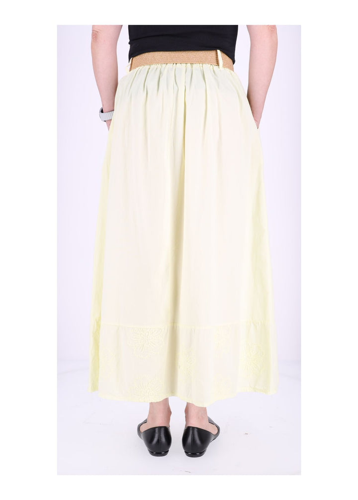 Damen Rock Stufe Stickerei