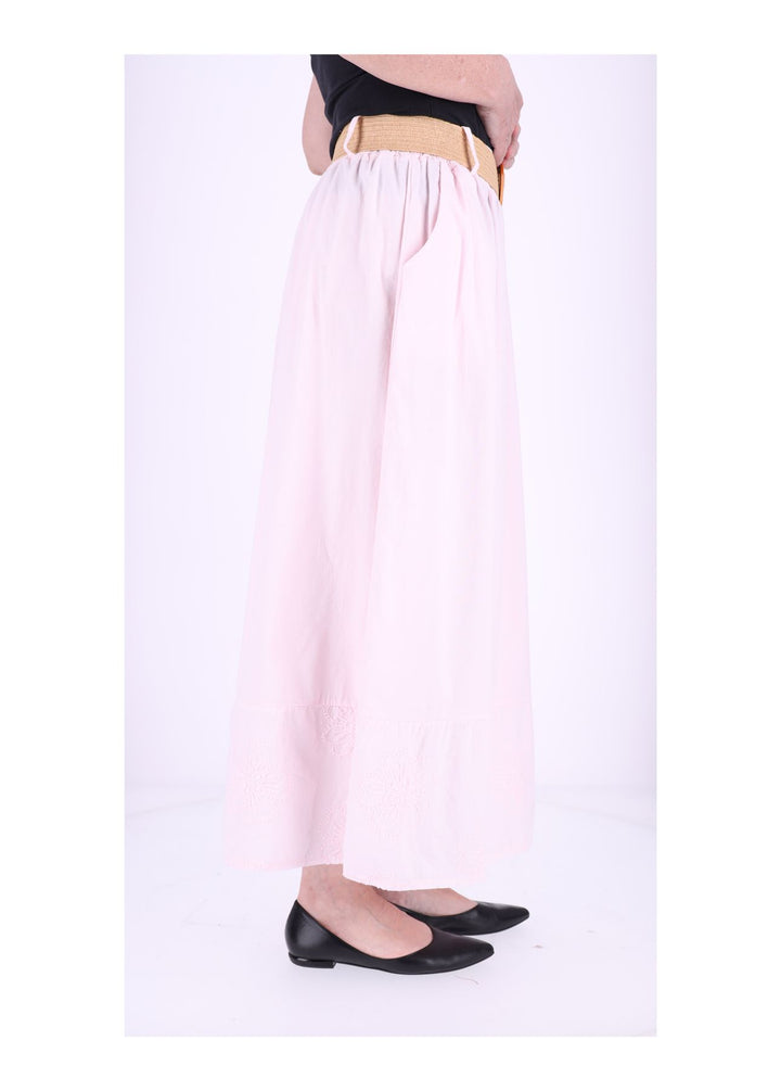 Damen Rock Stufe Stickerei