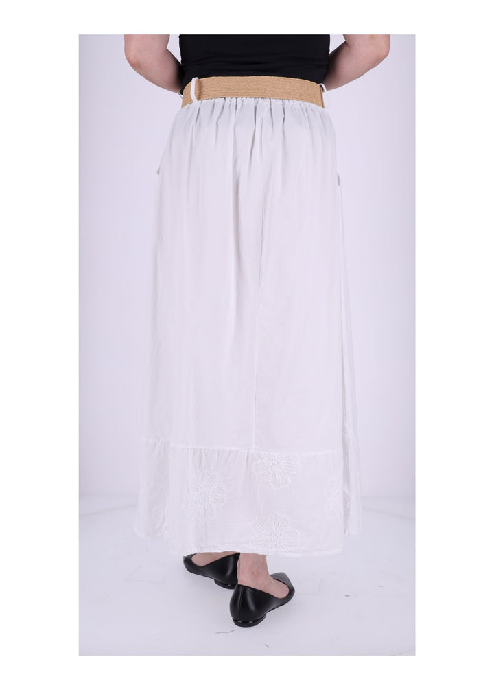 Damen Rock Stufe Stickerei