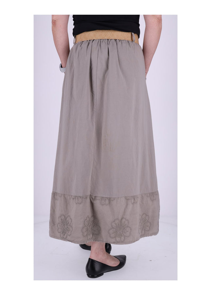 Damen Rock Stufe Stickerei