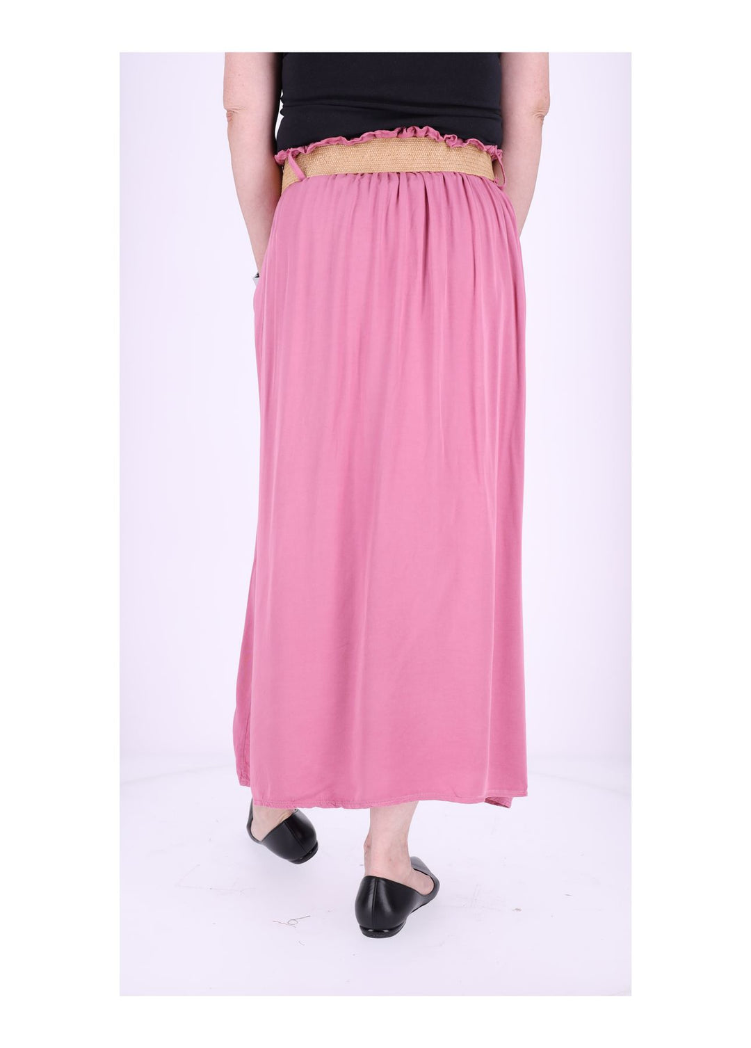 Damen Rock A-Form vorn Zierknöpfe