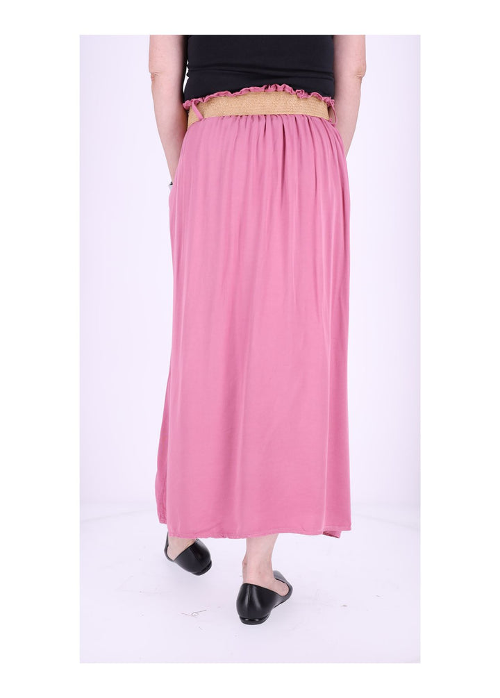 Damen Rock A-Form vorn Zierknöpfe