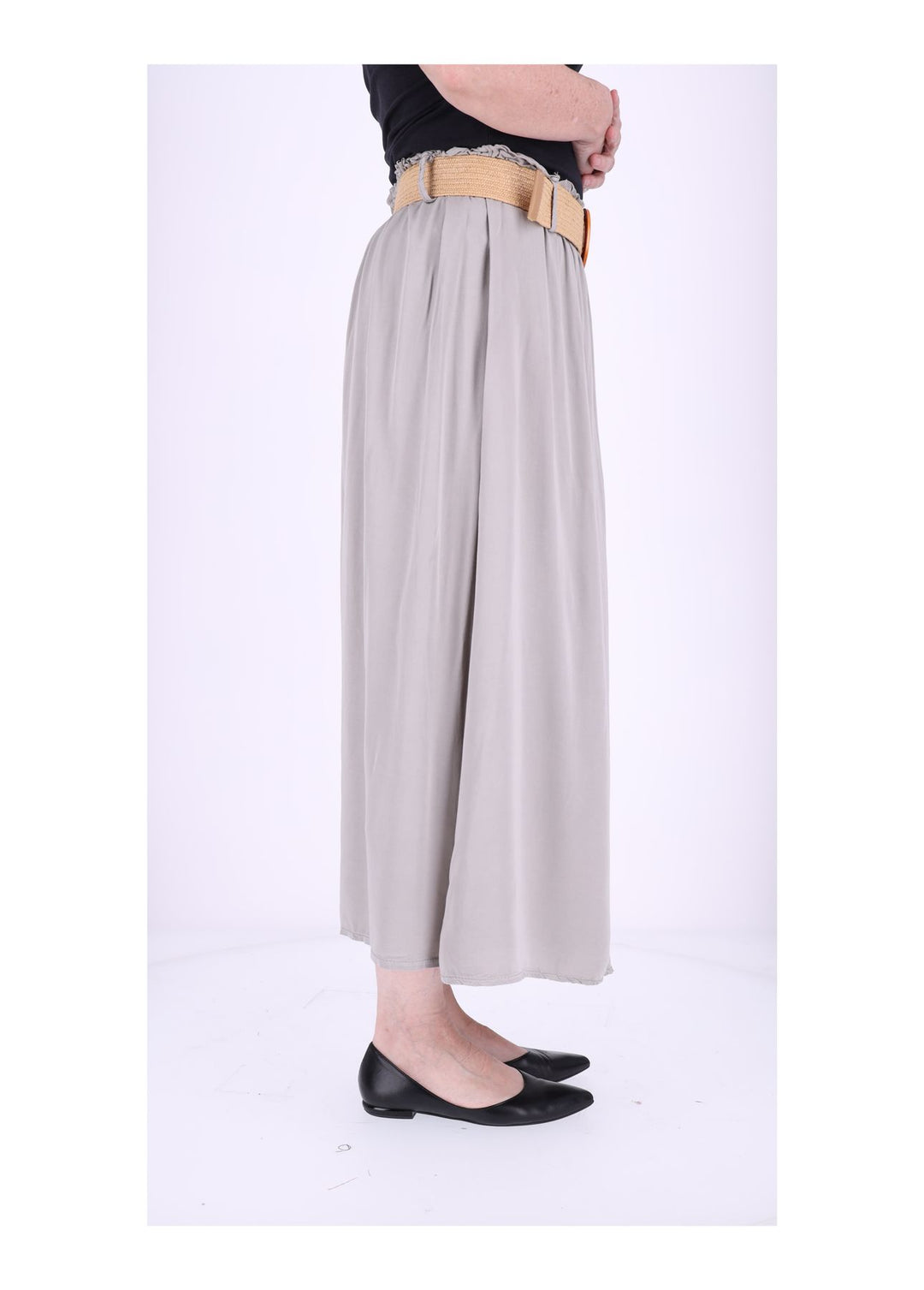 Damen Rock A-Form vorn Zierknöpfe