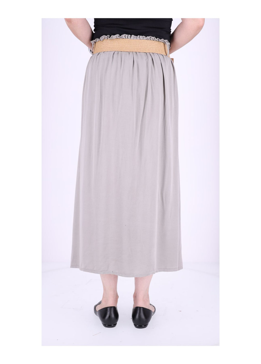 Damen Rock A-Form vorn Zierknöpfe