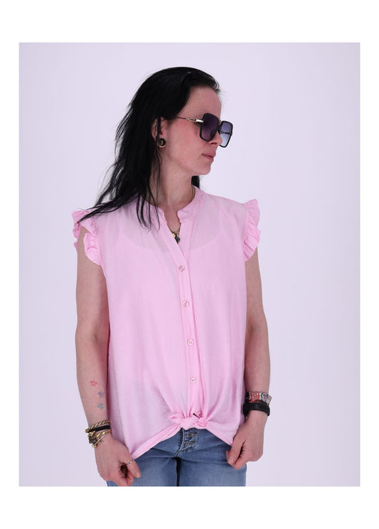 Damen Top Rüschen