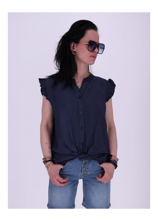 Damen Top Rüschen
