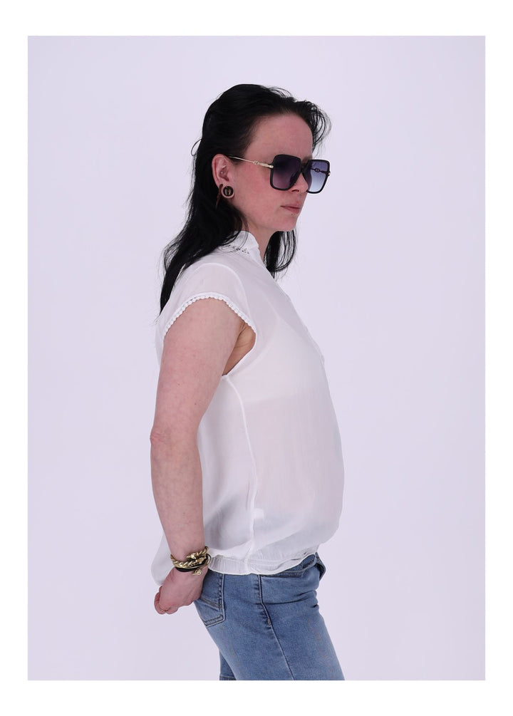 T-Shirt Damen Spitzeneinsatz im Rücken