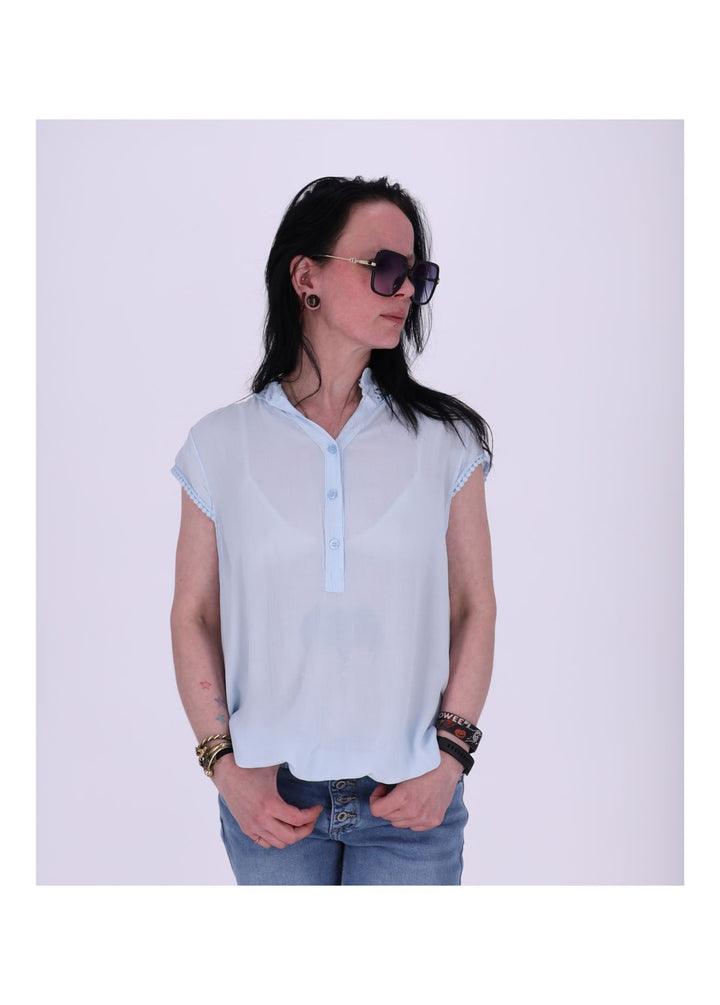 T-Shirt Damen Spitzeneinsatz im Rücken