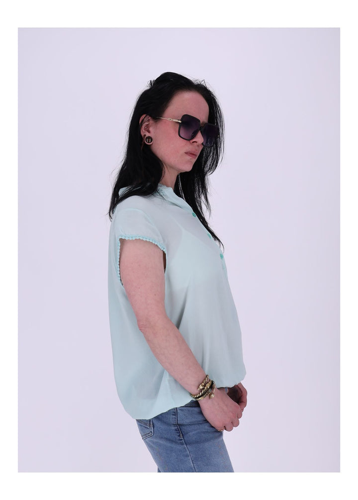 T-Shirt Damen Spitzeneinsatz im Rücken