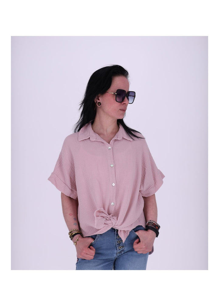 Bluse Damen 1/2 Arm Musselin