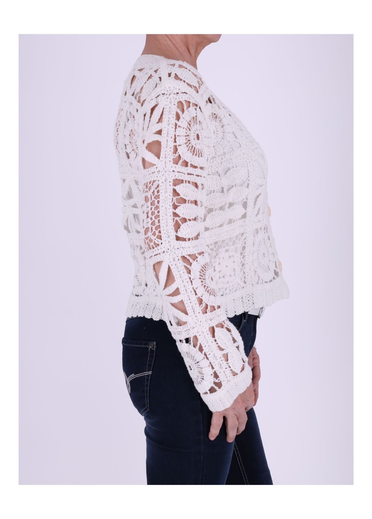 Häkeljacke Damen Langarm