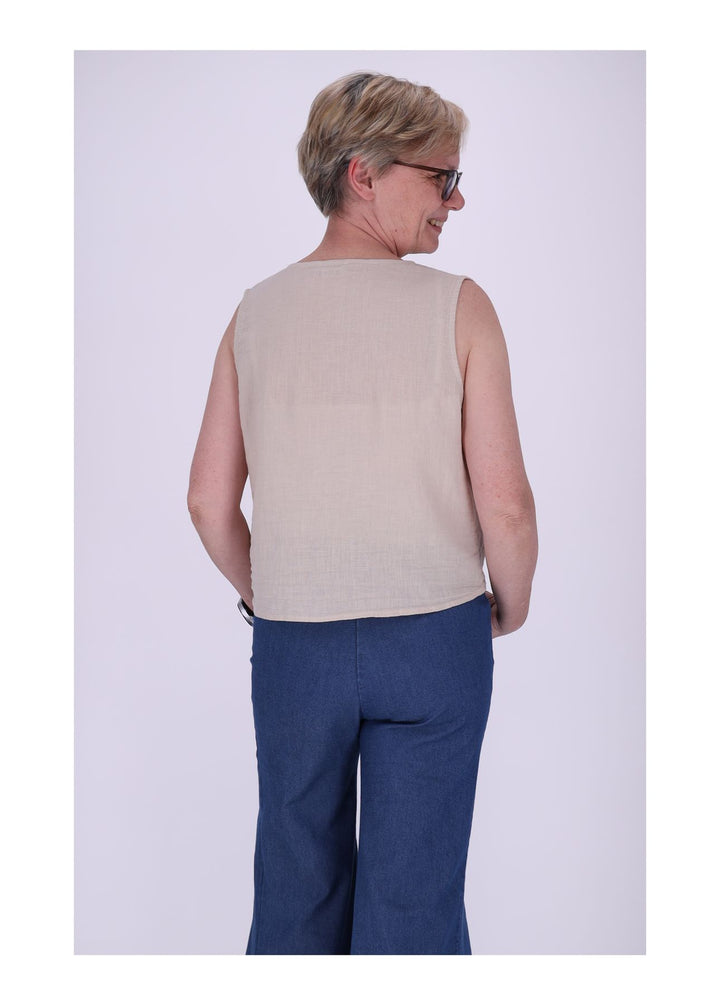 Leinenweste Damen