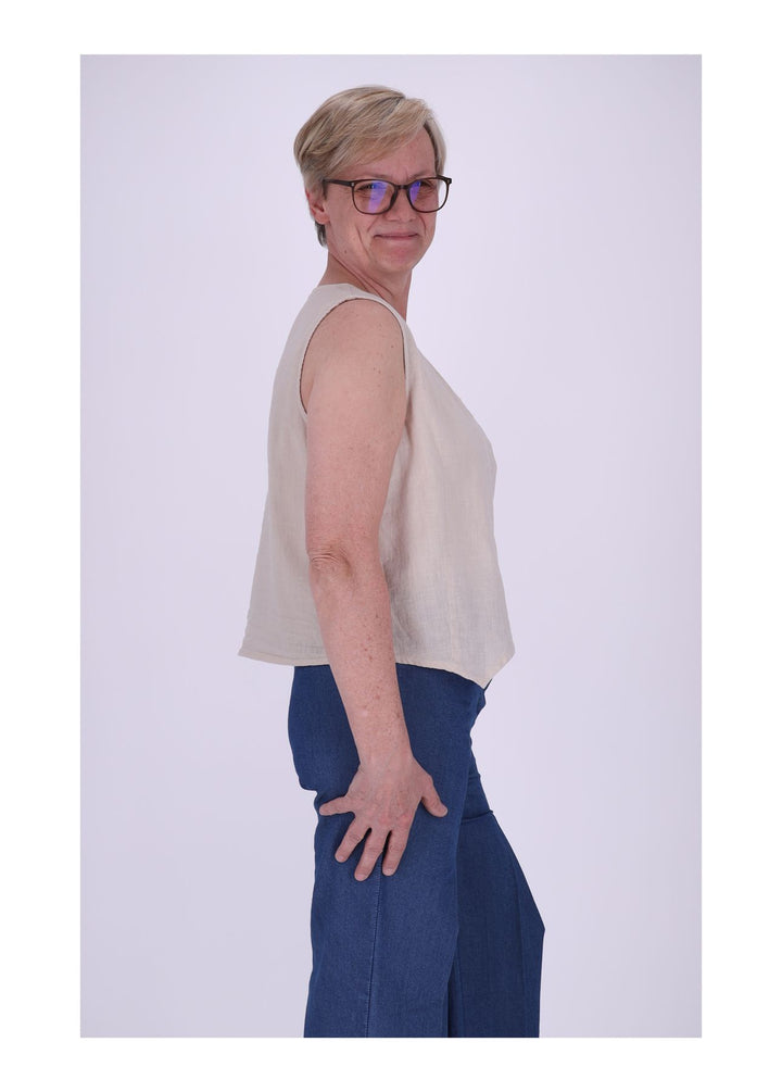 Leinenweste Damen