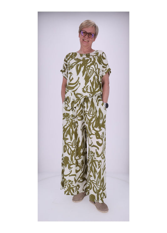 Schlupfhose Damen Print Floral