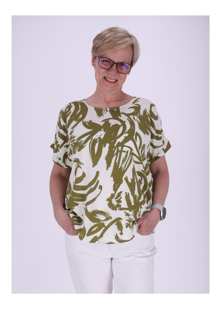 Splash of Color Damen T-Shirt Floral