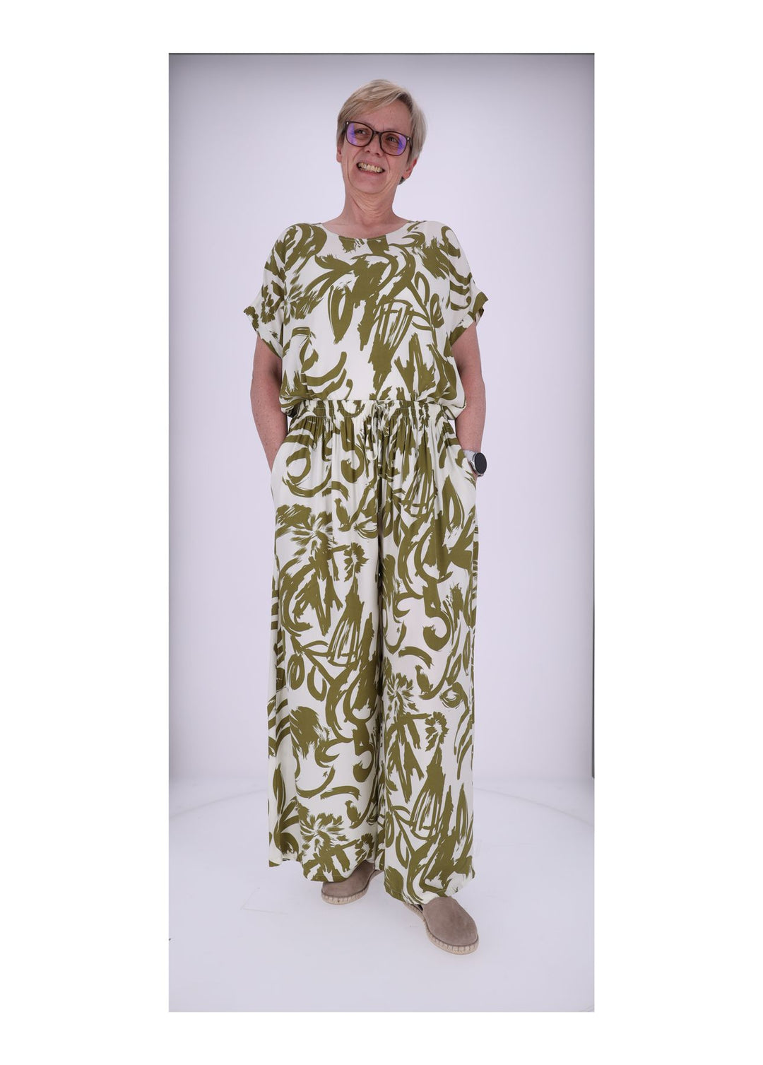 Splash of Color Damen T-Shirt Floral