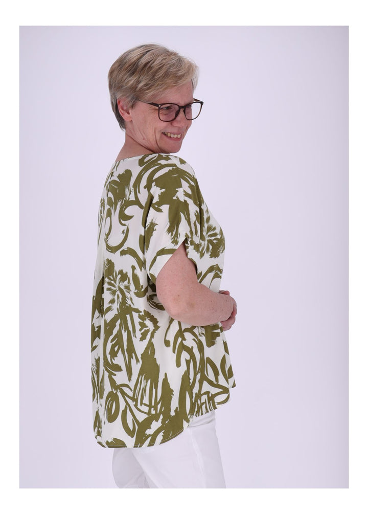 Splash of Color Damen T-Shirt Floral