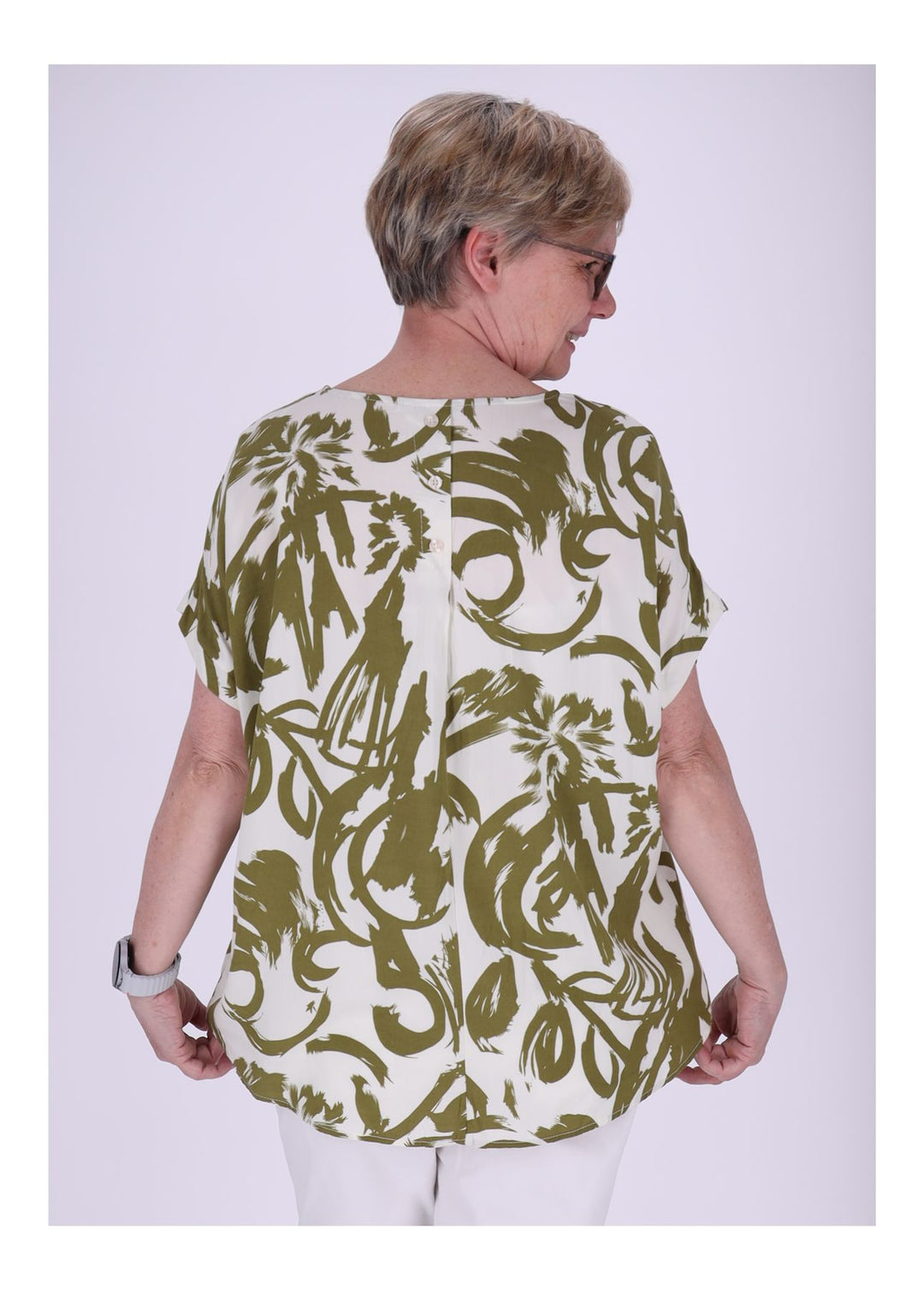 Splash of Color Damen T-Shirt Floral