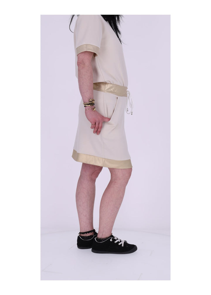 Sweatrock kurz Gold Applikationen