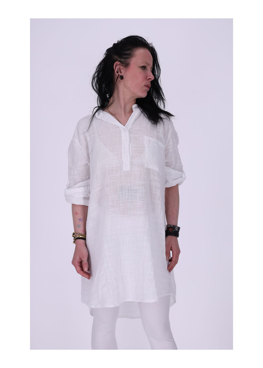 Splash of Color Longshirt Damen