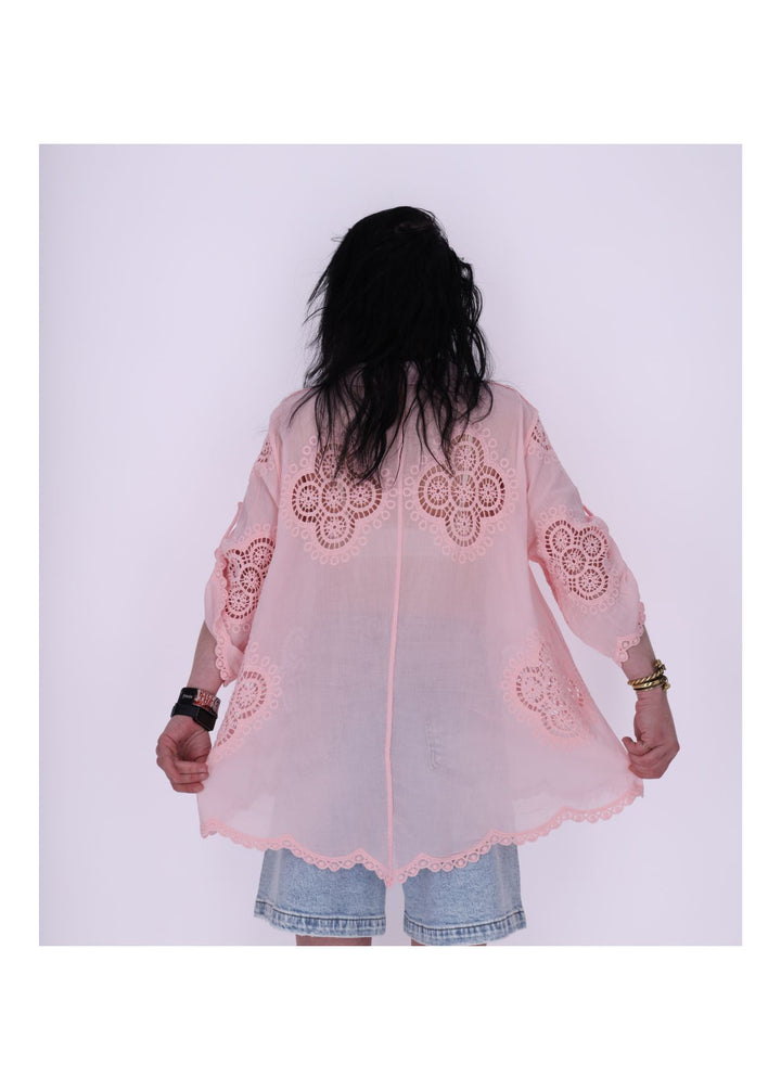 Bluse Lochmuster 1/2 Arm