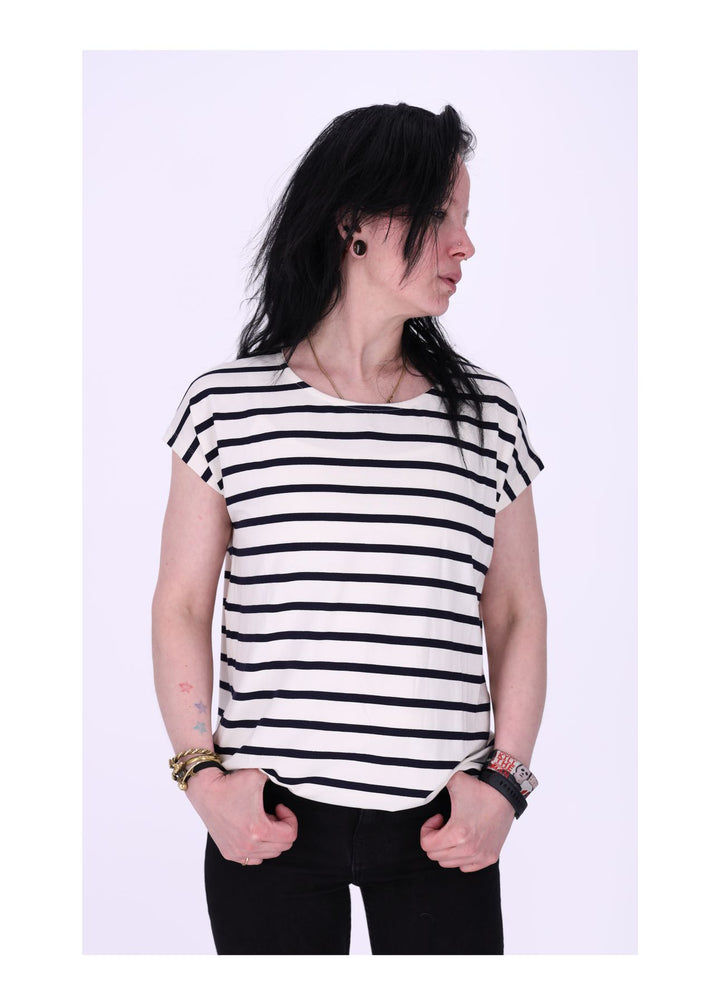 TARA M Damen T-Shirt gestreift