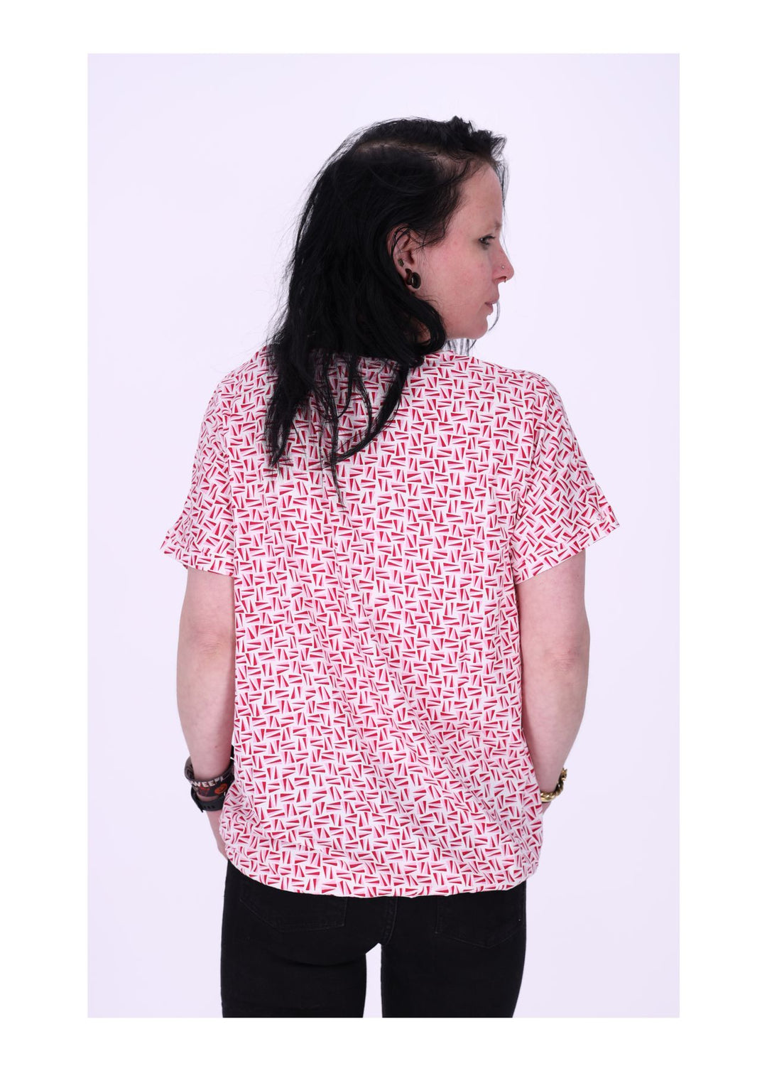 TARA M Damen T-Shirt geometrisch