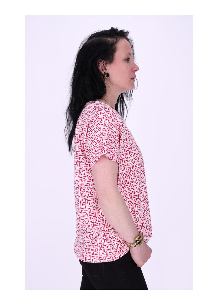 TARA M Damen T-Shirt geometrisch