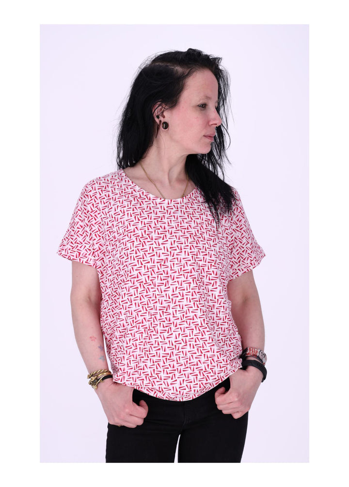 TARA M Damen T-Shirt geometrisch