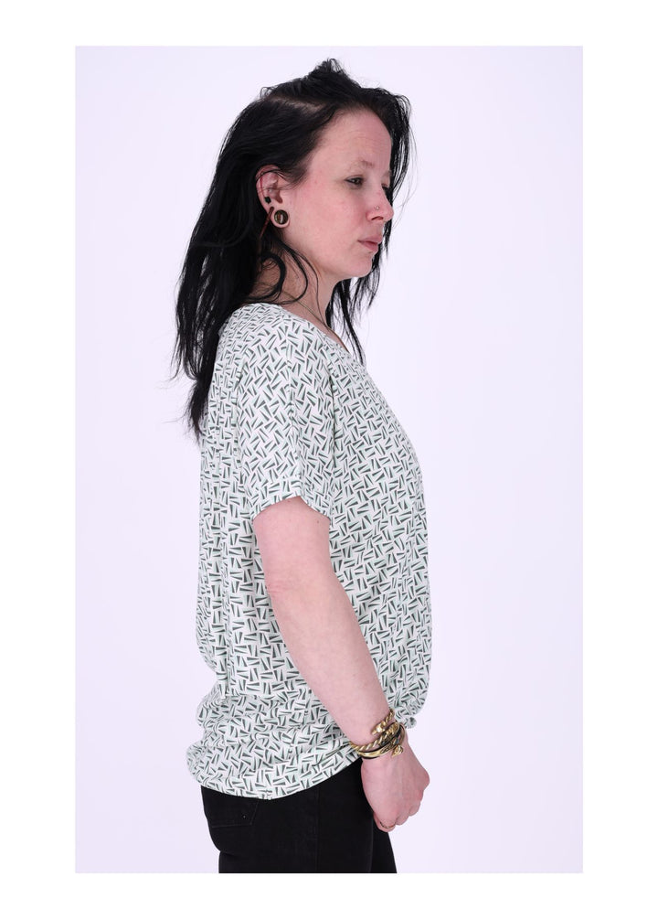TARA M Damen T-Shirt geometrisch