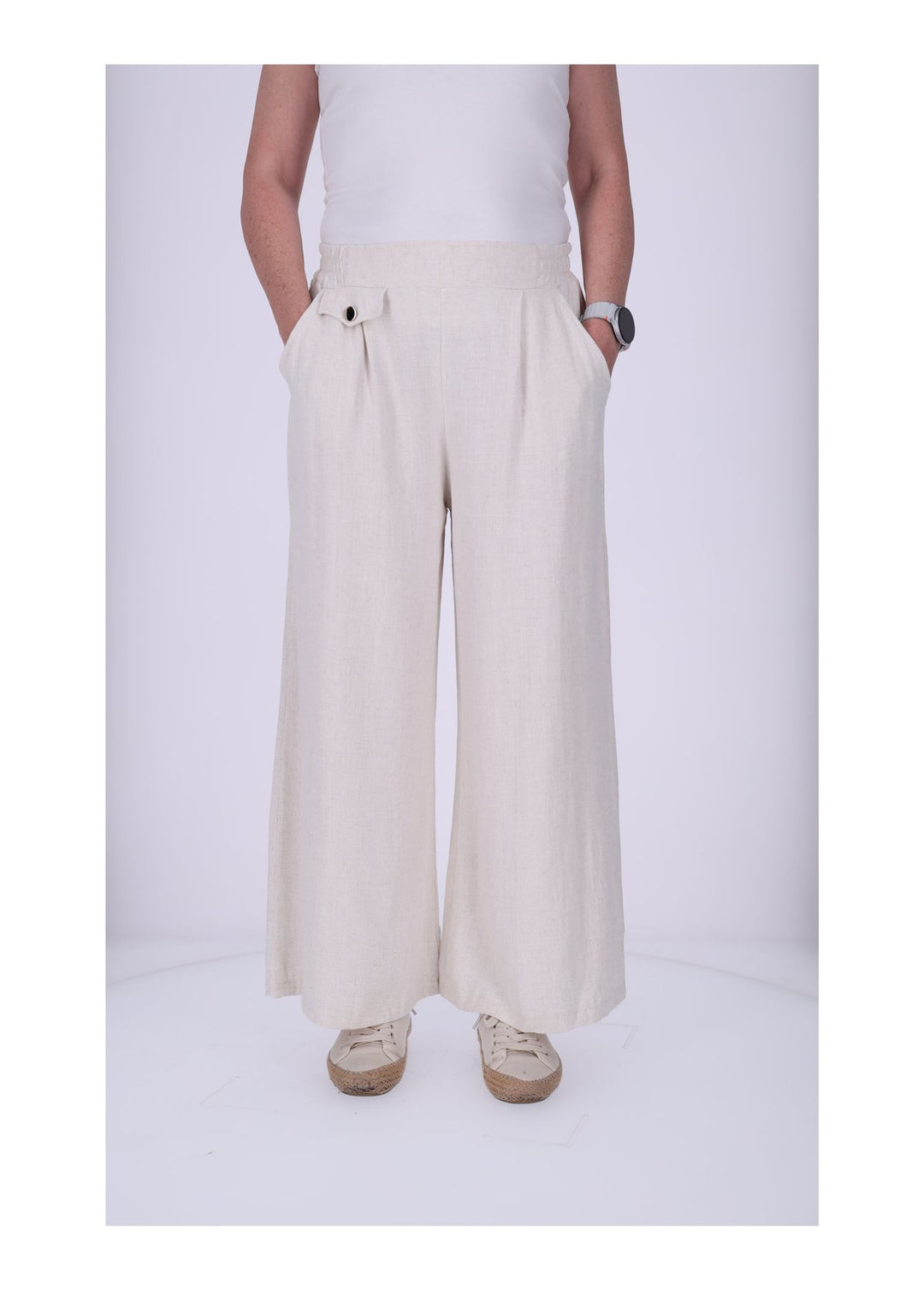 Splash of Color Damenhose Leinenoptik