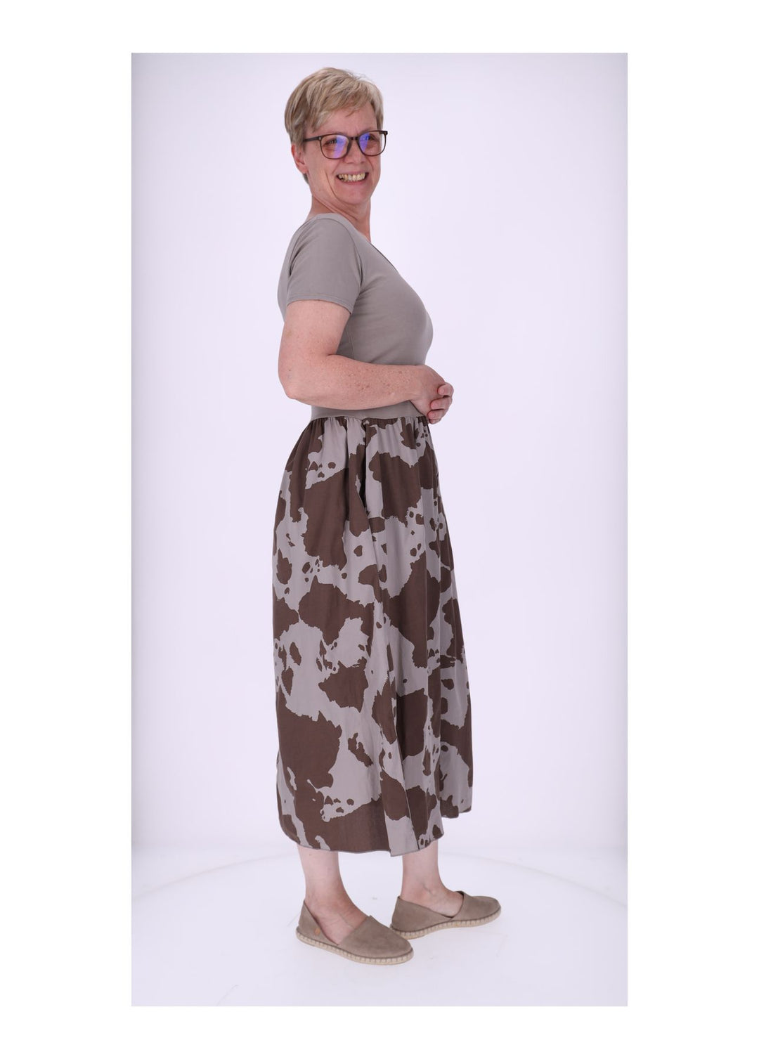 Splash of Color Maxikleid Kuhprint