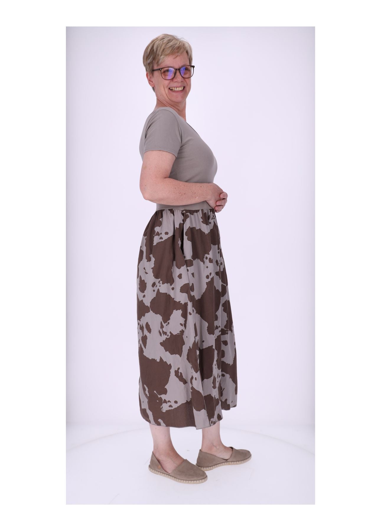 T-Shirt Kleid KUH Print