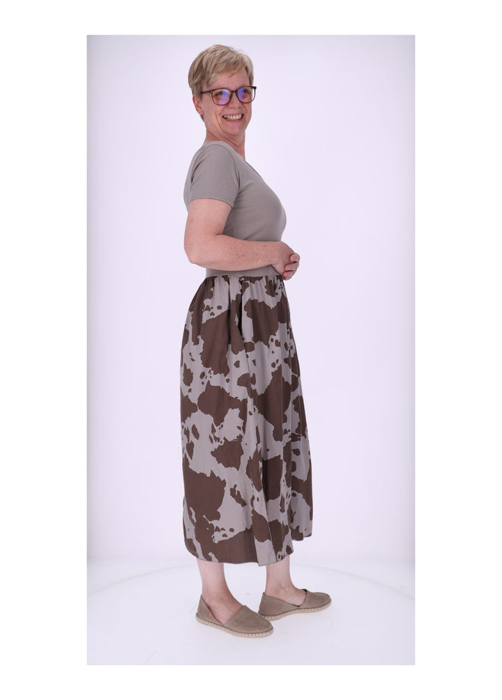 Splash of Color Maxikleid Kuhprint
