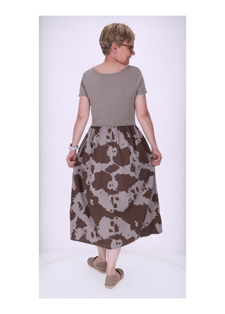 Splash of Color Maxikleid Kuhprint