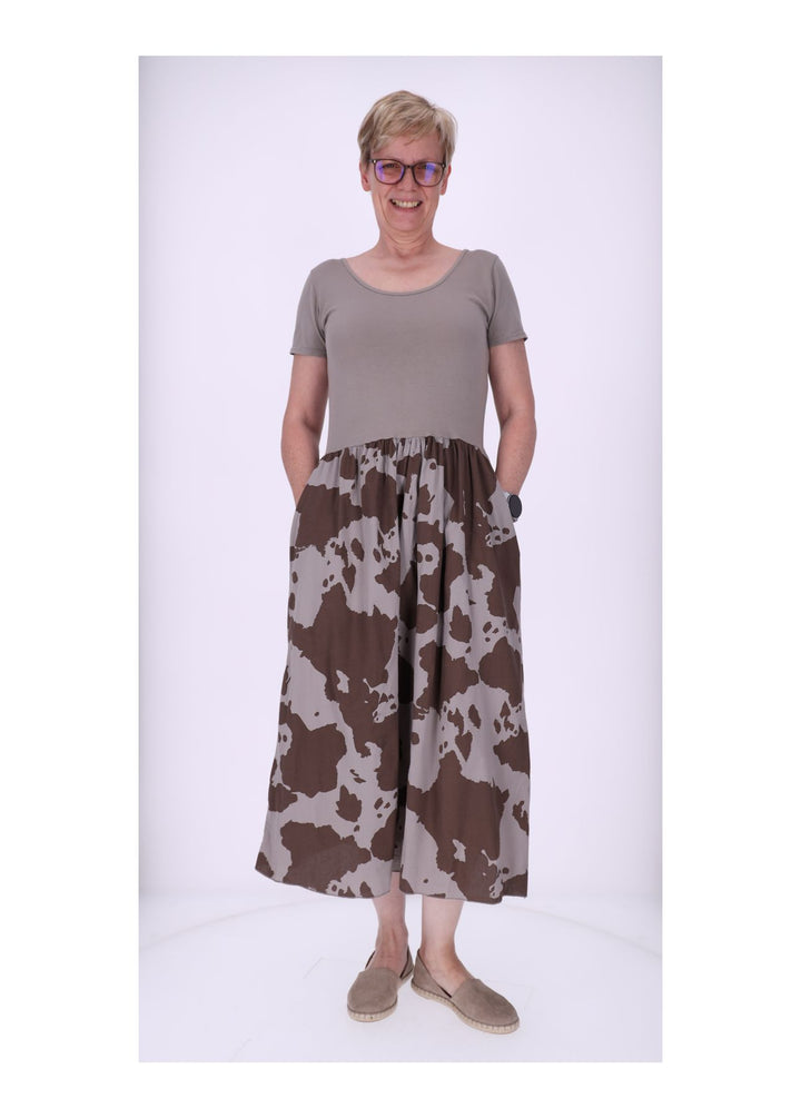 Splash of Color Maxikleid Kuhprint