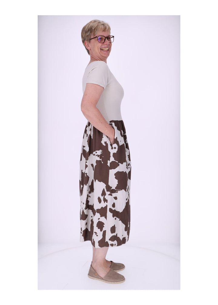 Splash of Color Maxikleid Kuhprint
