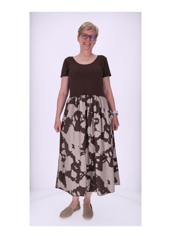 Splash of Color Maxikleid Kuhprint