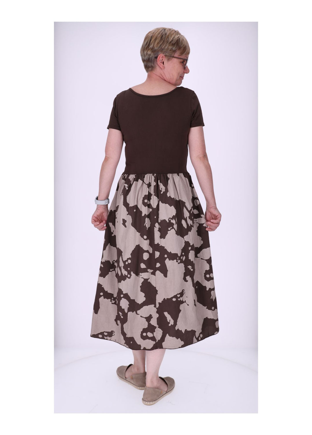 Splash of Color Maxikleid Kuhprint